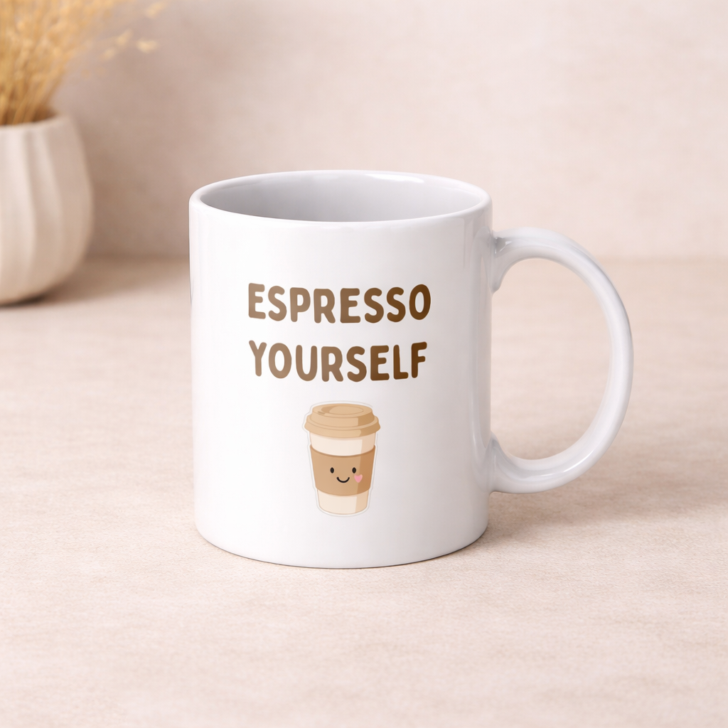 Espresso Yourself Mug – Funny Aesthetic Coffee Cup