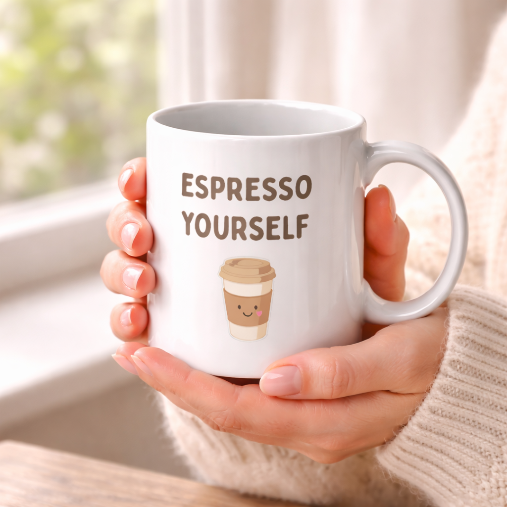 Espresso Yourself Mug – Funny Aesthetic Coffee Cup