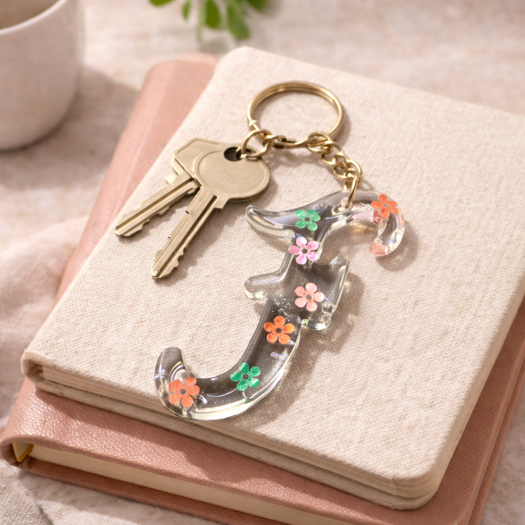 Personalized Acrylic Letter Keychain