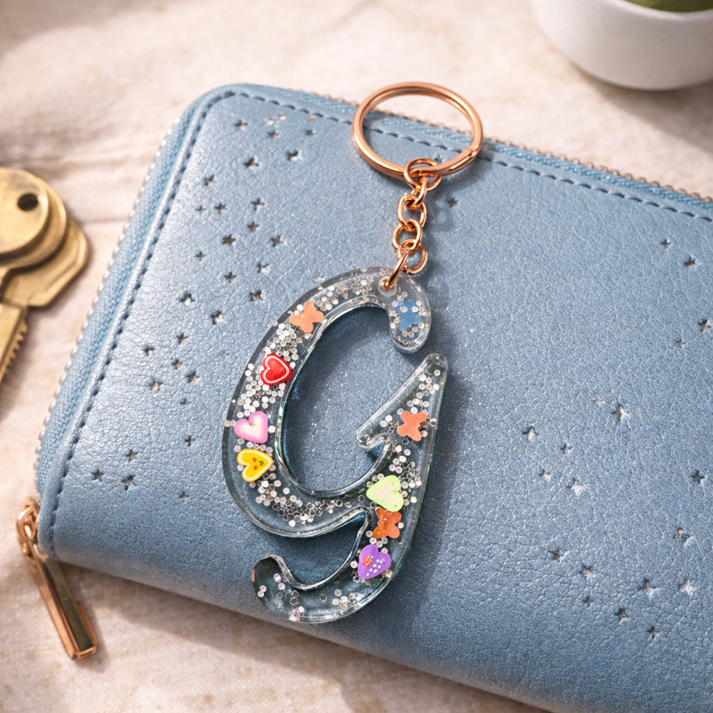 Personalized Acrylic Letter Keychain
