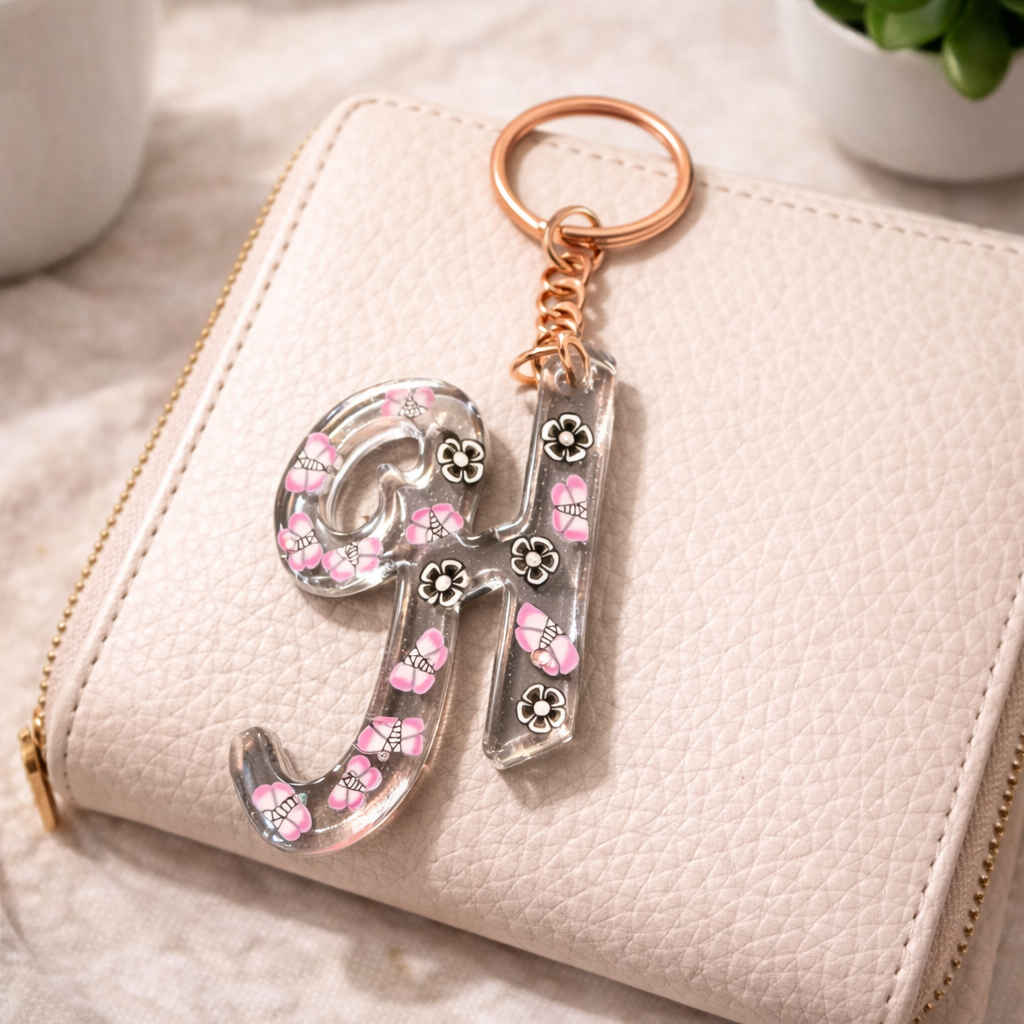 Personalized Acrylic Letter Keychain
