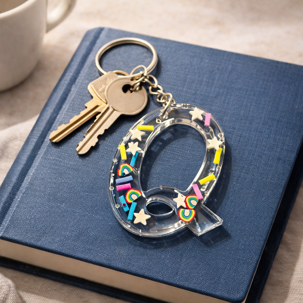 Personalized Acrylic Letter Keychain