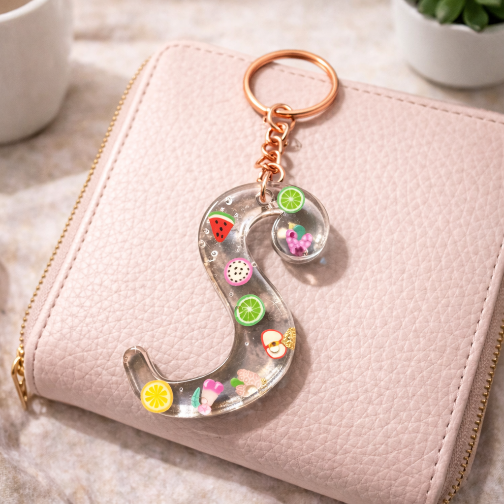 Personalized Acrylic Letter Keychain