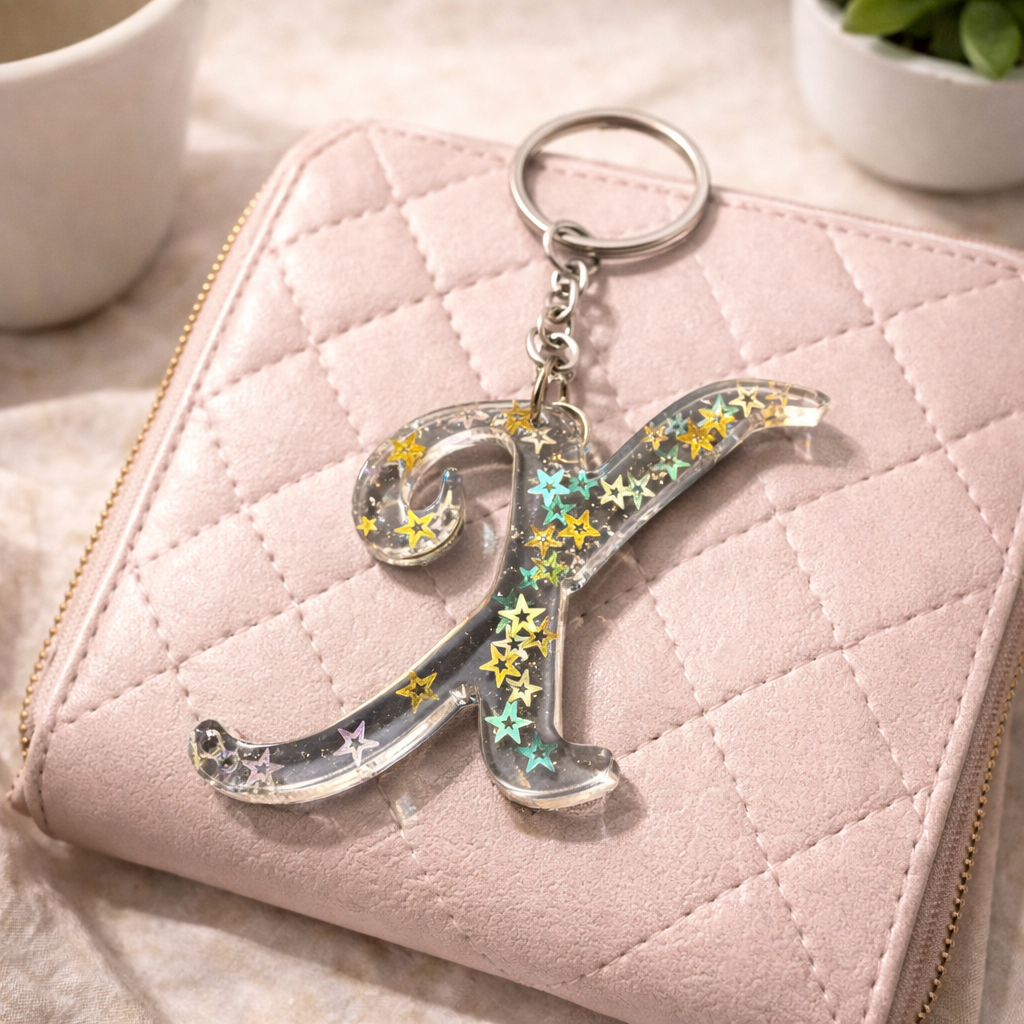 Personalized Acrylic Letter Keychain