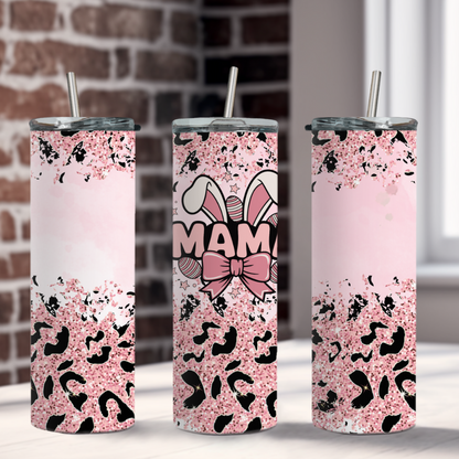 Pink Leopard Mama Mothers Day Tumbler