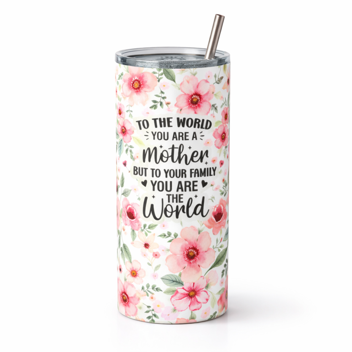 Mother Floral 20 oz Skinny Tumbler
