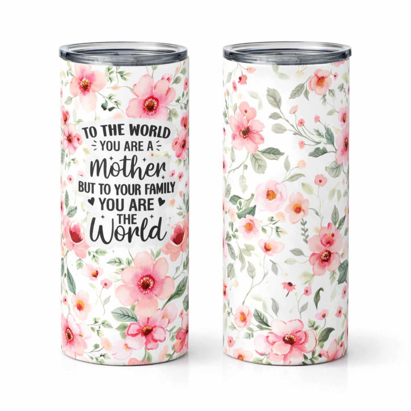 Mother Floral 20 oz Skinny Tumbler