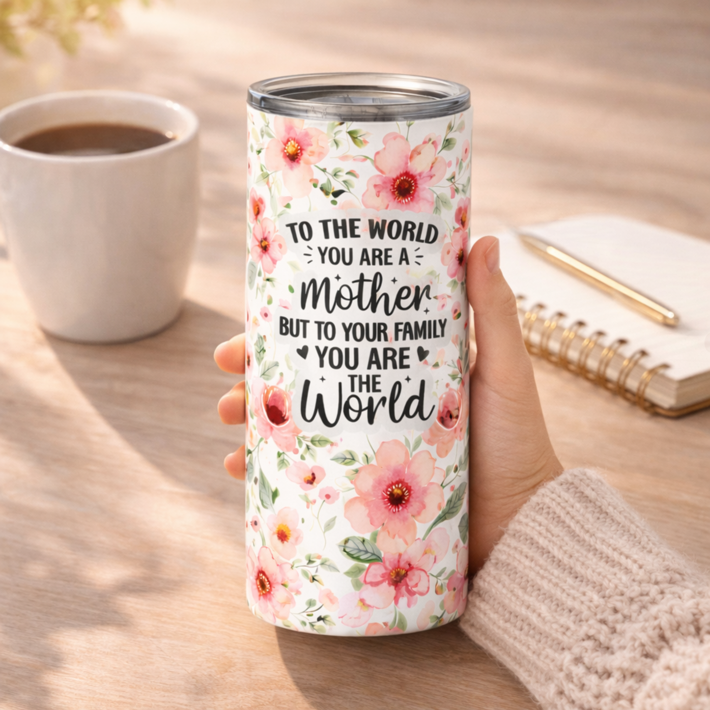Mother Floral 20 oz Skinny Tumbler