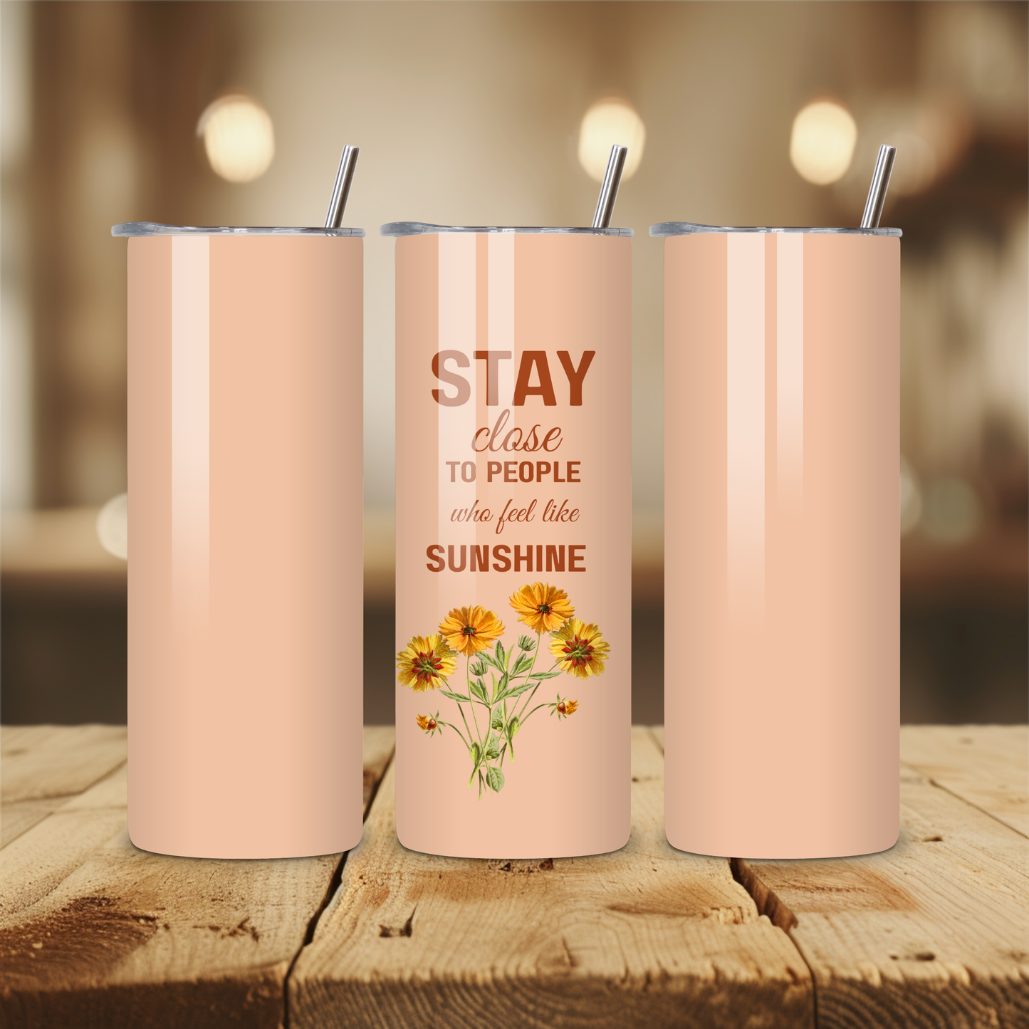 ✨ Inspirational 20oz Skinny Tumbler – Double Wall Stainless Steel | Motivational Quote Drinkware