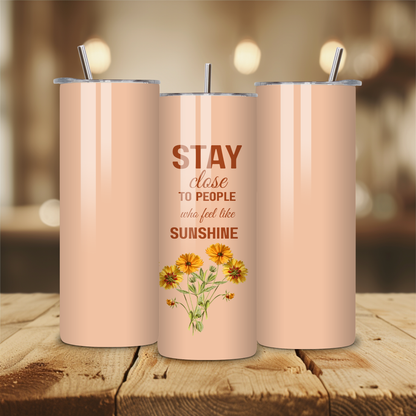 ✨ Inspirational 20oz Skinny Tumbler – Double Wall Stainless Steel | Motivational Quote Drinkware