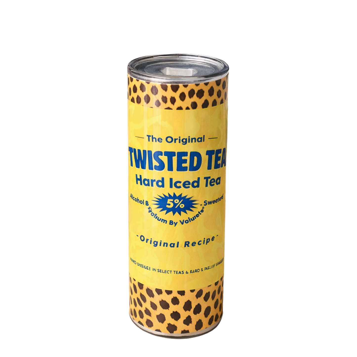 Twisted Tea Leopard Print Skinny Tumbler – 20 oz
