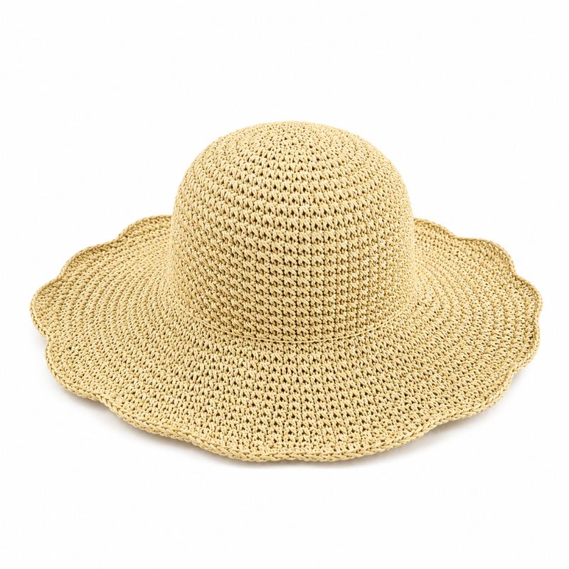 Beige straw hat on a white background-Designs by Berniemae