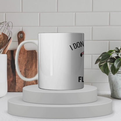 Funny Flamingo Mug – “I Don’t Give a Flock” 11oz Ceramic Coffee Cup