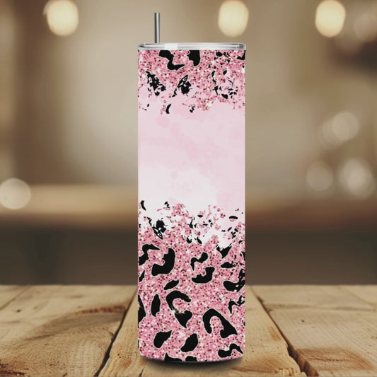 Pink Leopard Mama Mothers Day Tumbler