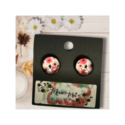 Classic Black Round Fashion Stud Earrings