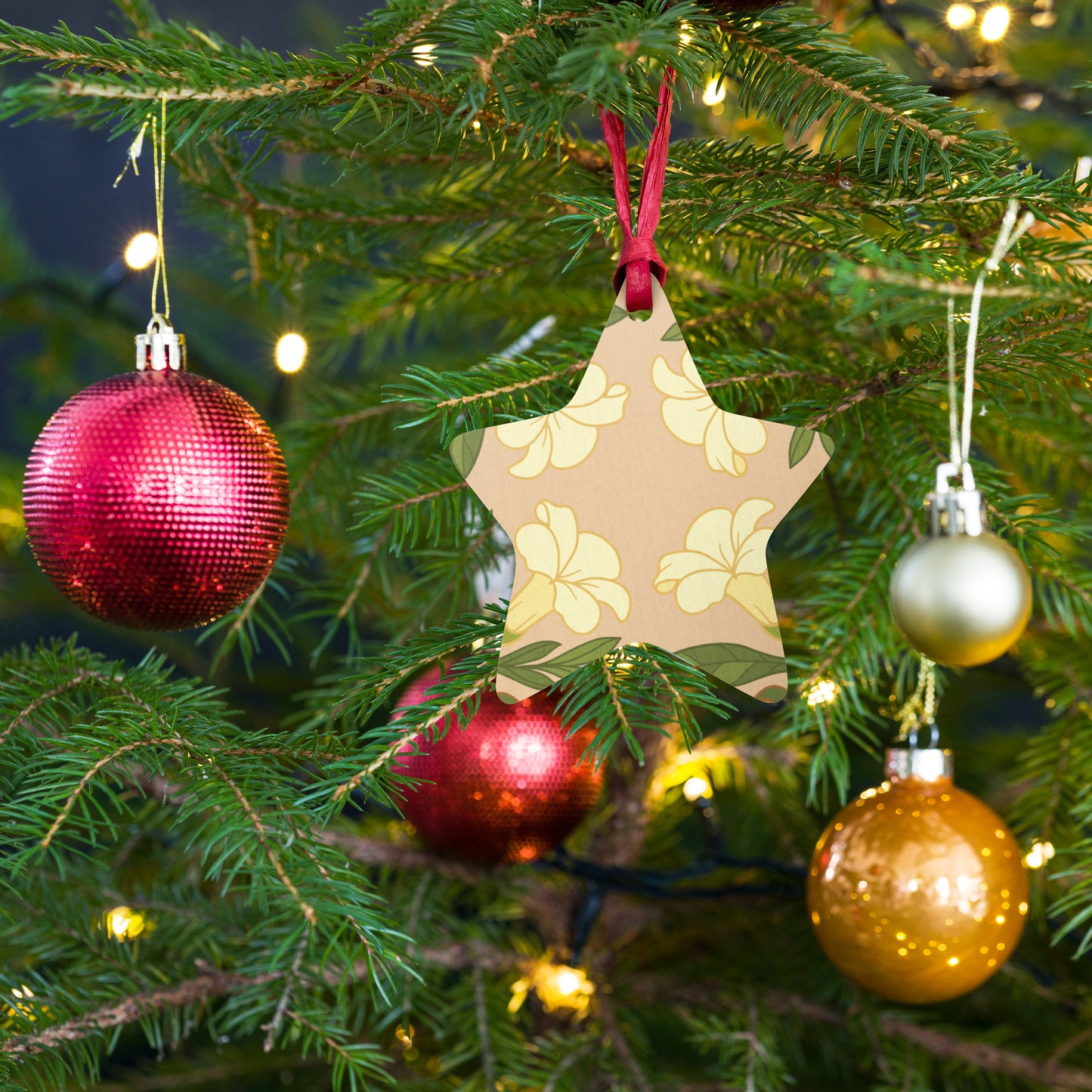 Puakenikni Wooden christmas ornaments